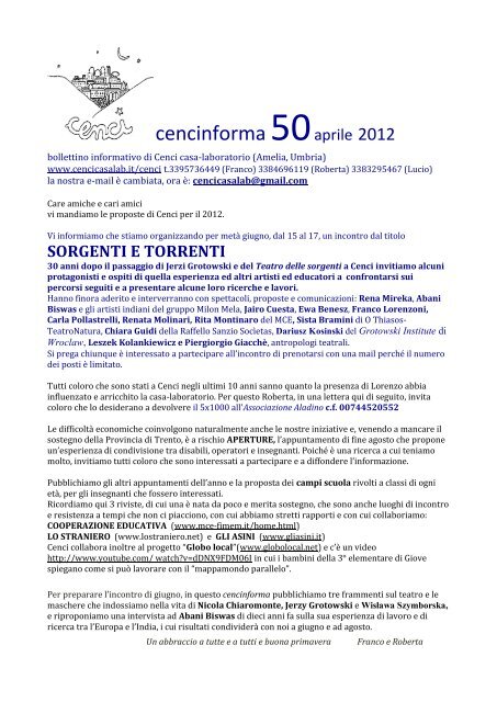 cencinforma 50aprile 2012 - Mce