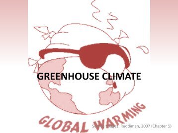 GREENHOUSE CLIMATE - Dipartimento di Geoscienze