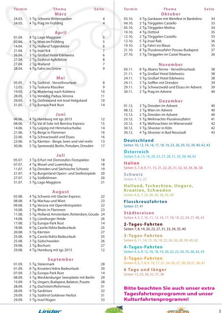 Mehrtages - Stuhler Reisen