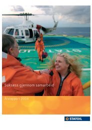 Suksess gjennom samarbeid - Statoil