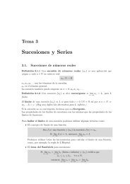 Sucesiones y Series - OCW - UC3M