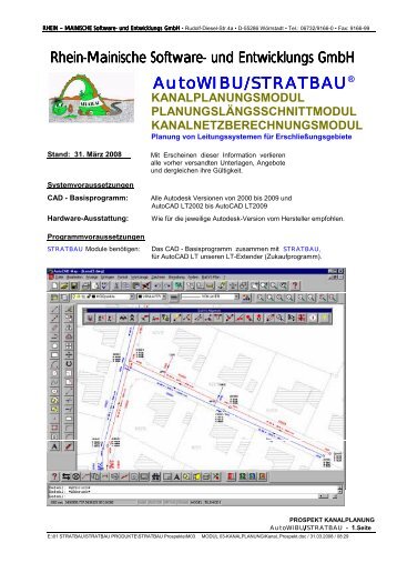 AutoWIBU/STRATBAU - Rhein-Mainische Software- und ...
