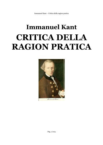 CRITICA DELLA RAGION PRATICA - Sentieri della mente