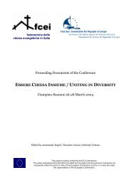 ESSERE CHIESA INSIEME / UNITING IN DIVERSITY - FCEI