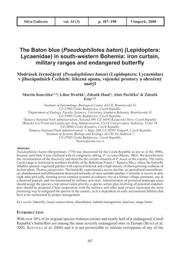 (Pseudophilotes baton) (Lepidoptera: Lycaenidae) - Národní park ...