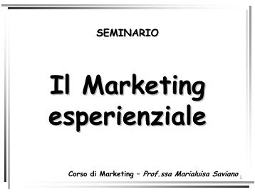 Marketing esperienziale