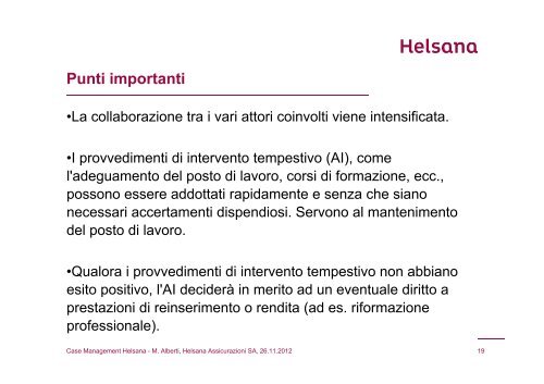 Presentazione Helsana Case Management per camera di ... - Cc-Ti