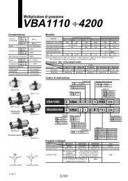 Moltiplicatore di pressione VBA1110 ÷ 4200