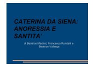 CATERINA DA SIENA: ANORESSIA E SANTITA' - Portale Filosofico