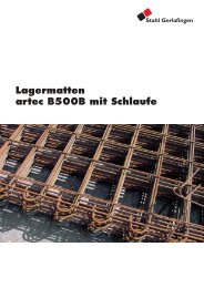 Lagermatten artec B500B mit Schlaufe - Stahl Gerlafingen