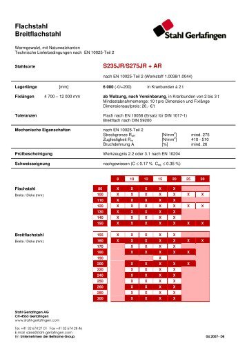 Flach- und Breitflachstahl_DE - Stahl Gerlafingen