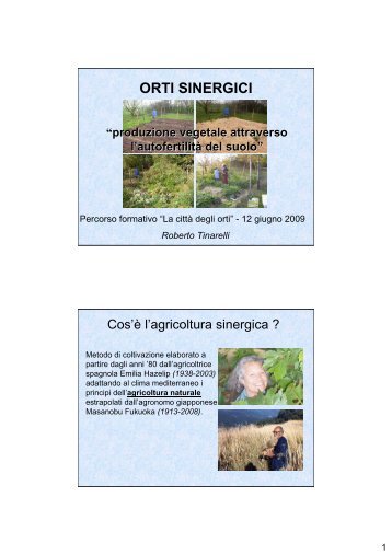 ORTI SINERGICI - Provincia di Ferrara