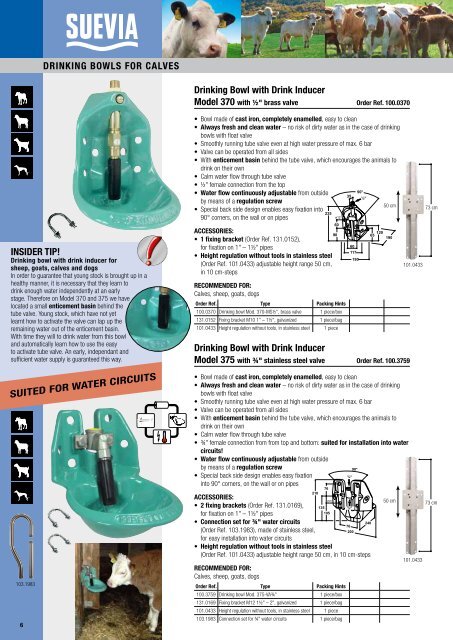 Catalogue 2012 Cattle S h e e p goatS - SUEVIA HAIGES GmbH