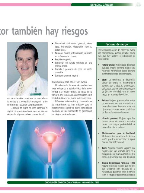 Cáncer de ovario - Fundación Valle del Lili