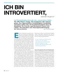 ICH BIN INTROVERTIERT, - Zeitpunkt.ch