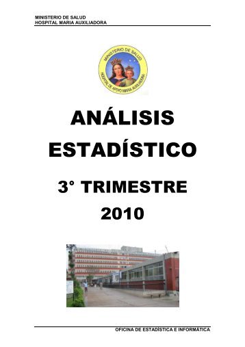 Información Estadística. 3° Trimestre 2010 - Ministerio de Salud