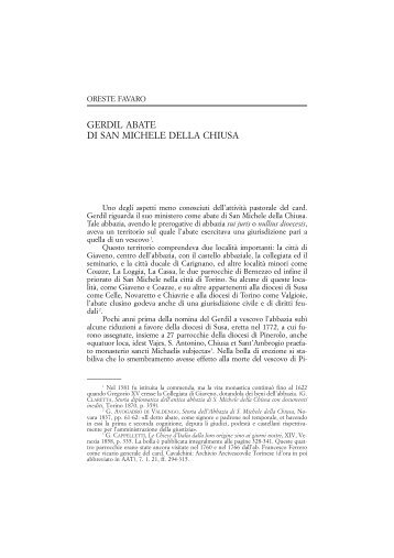 Favaro - Centro Studi Storici dei PP. Barnabiti - Index