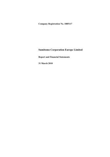 PDF 0.98 MB - Sumitomo Corporation Europe