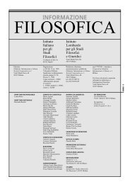 INFORMAZIONE - Studi Filosofici