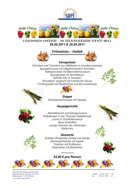 SUPÉ Restaurant   Consulting GmbH Bollenheide 4 42781 Haan