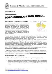Volantino servizio Dopo-scuola a.s. 2012/2013 - Comune Di Albavilla