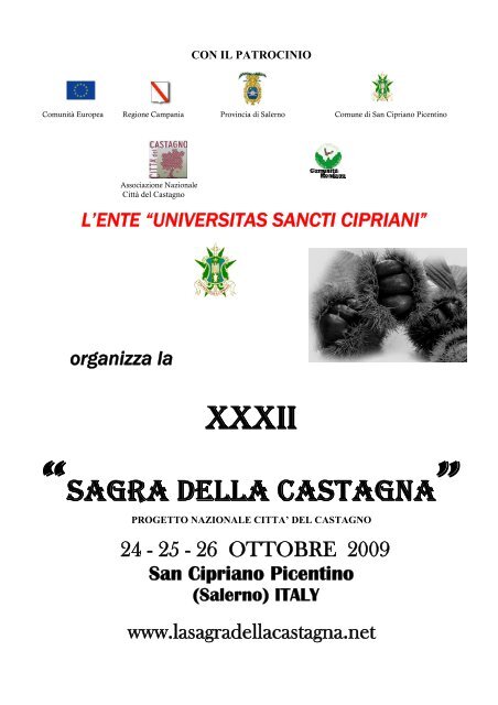 Scarica Versione PDF del Programma - Sagra della Castagna