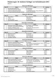 siegerliste - SV 28 Wissingen