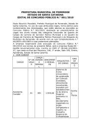 prefeitura municipal de pomerode estado de santa catarina edital de ...