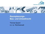 Was ist Raumplanungsrecht? - SVIT SRES