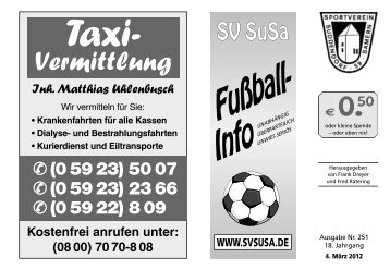 Fussball-News Nr. 251 - SV Suddendorf-Samern 1959 eV
