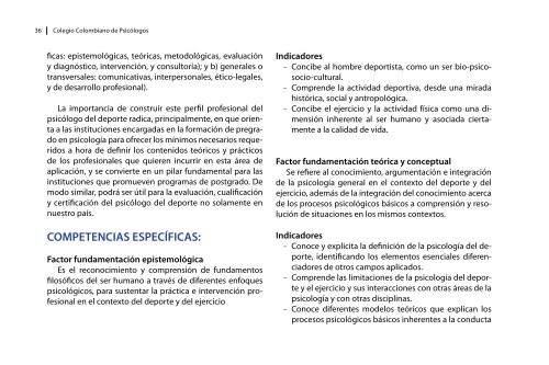 Perles por competencias del profesional en Psicología - Centro de ...