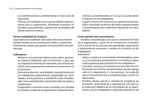 Perles por competencias del profesional en Psicología - Centro de ...