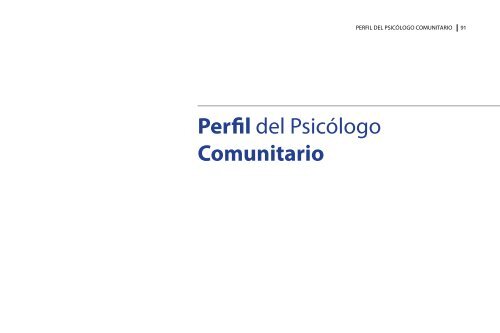 Perles por competencias del profesional en Psicología - Centro de ...