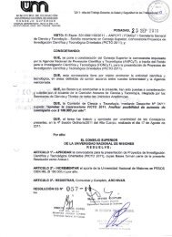 Resolución CS 057/11 Aprobación de la Convocatoria - Universidad ...