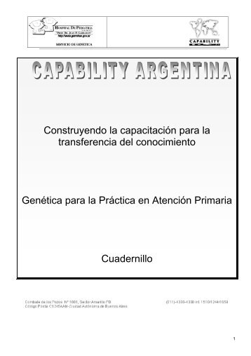 Manual de Genética Capability - Hospital de Pediatría SAMIC "Prof ...