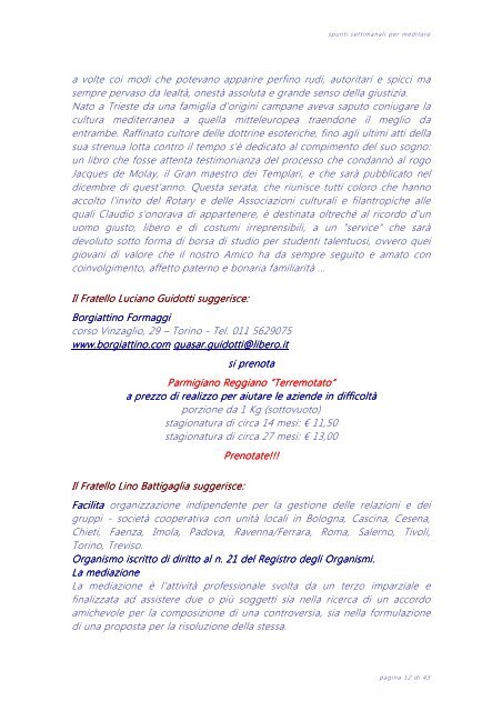 Riflessione 21 del 10/06/12 - Web