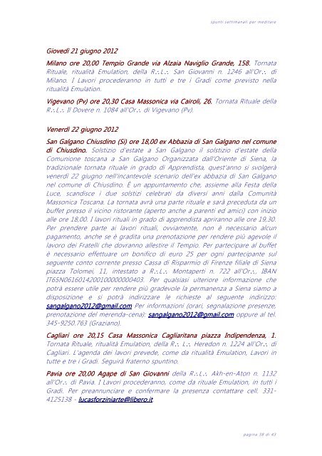 Riflessione 21 del 10/06/12 - Web