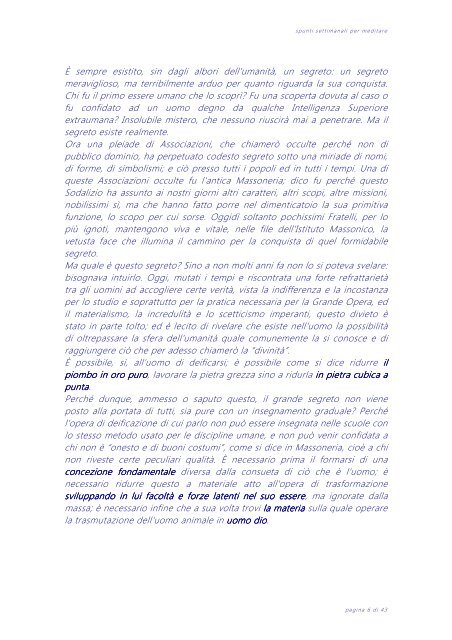 Riflessione 21 del 10/06/12 - Web