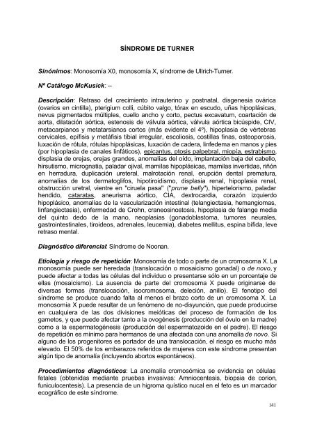 catálogo de síndromes polimalformativos - Agència de Salut Pública ...