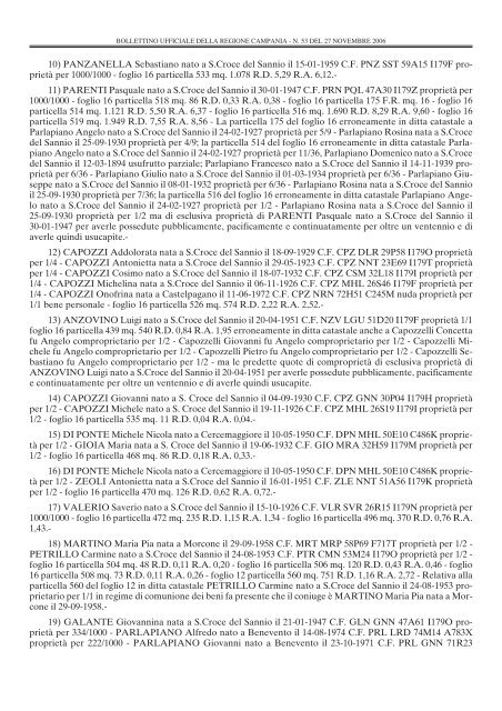 Decreto prot. n. 31052 - Regione Campania