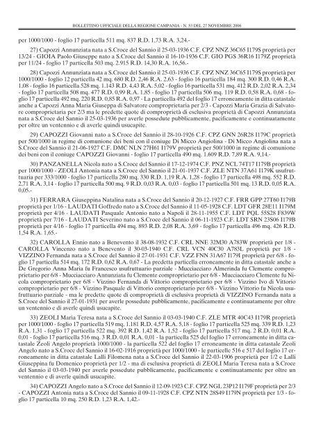 Decreto prot. n. 31052 - Regione Campania