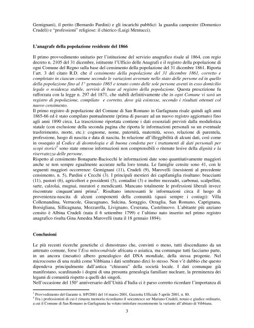 Per una genealogia di paese Vibbiana.pdf - Comune di San ...