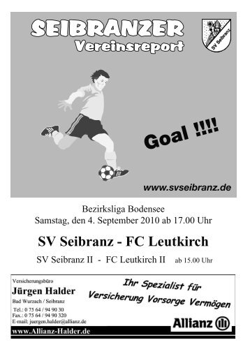 Seibranzer Vereinsreport / September 3 - SV Seibranz