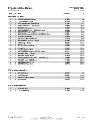 Ergebnisliste VM Rodeln 2010 - SV Tristach