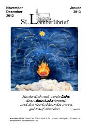 St.Lambertibrief - St. Lamberti Hildesheim