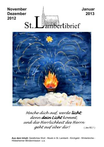 St.Lambertibrief - St. Lamberti Hildesheim