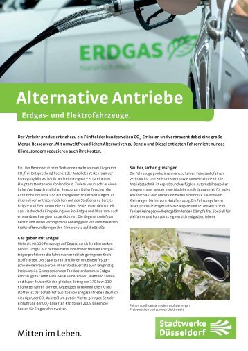 Produktblatt Alternative Antriebe