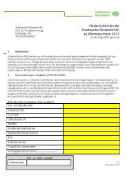 Trinkwasseranalyse - Stadtwerke Düsseldorf AG