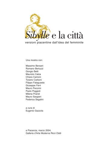 Catalogo Sibylle.pdf - Provincia di Piacenza - Homepage