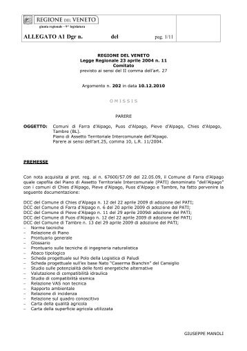 ALLEGATO A1 Dgr n del - Bollettino Ufficiale della Regione del ...